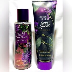 RARE Victoria Secret 2pc Bath & Body Set “LOVE SPELL UNTAMED”